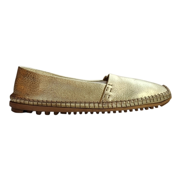 Bally Shoes - Bally Shoes Forward Driving Mocs Loafers Leather Womens US 10/ EU 41 Metallic